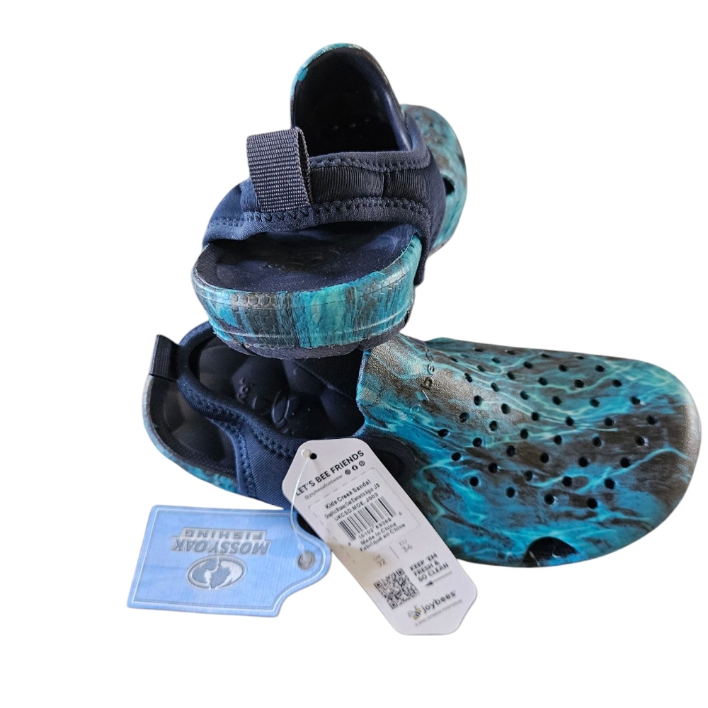 Joybees Size 3 Kids New Creek‎ Blue Sandals